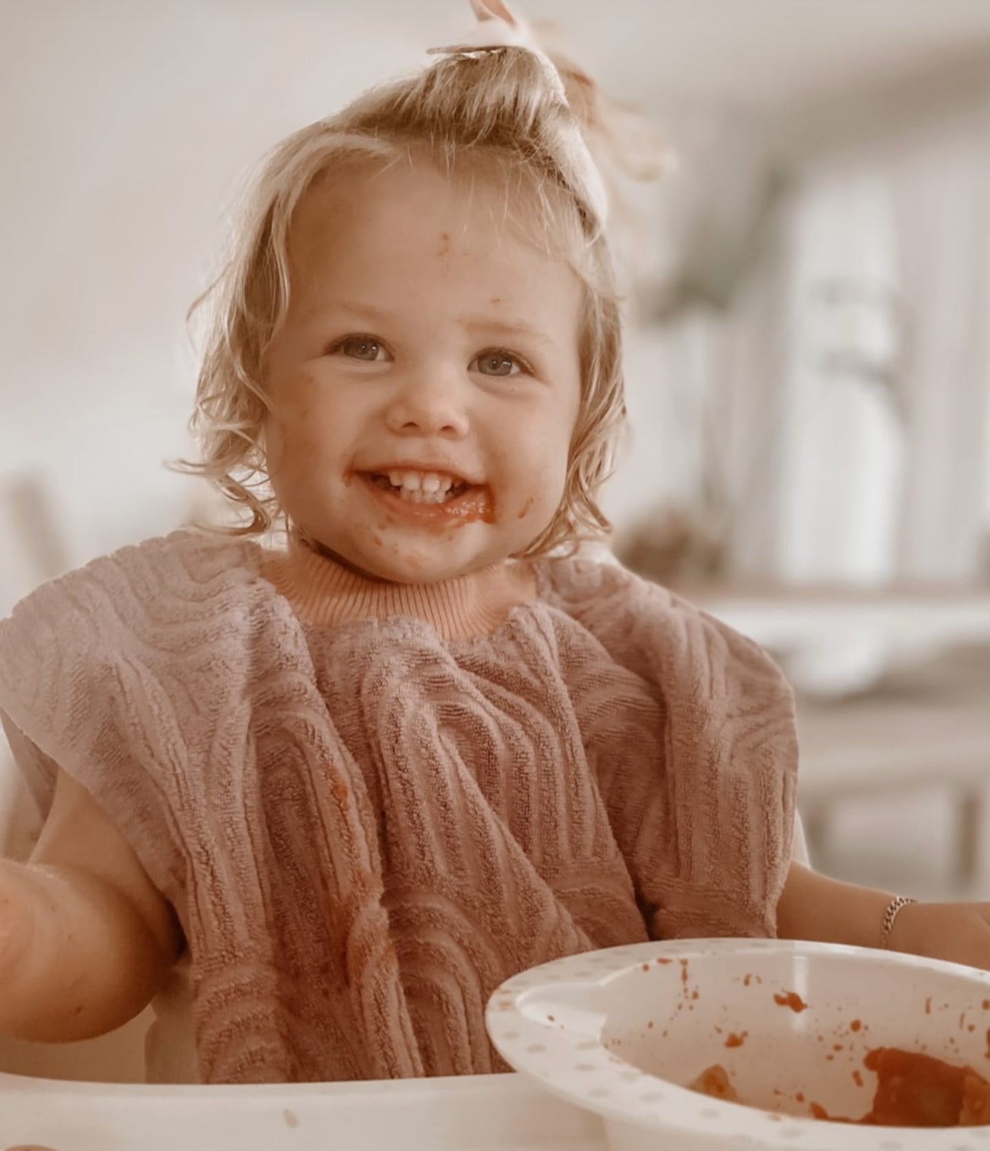 LILAC ARCHES FULL COVERAGE TOWELLING BIB Looma Collective