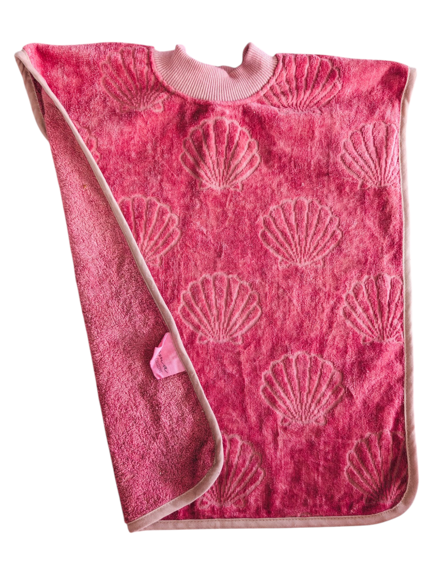 *LUXE RANGE* Fuschia Towel Bib with Buttons