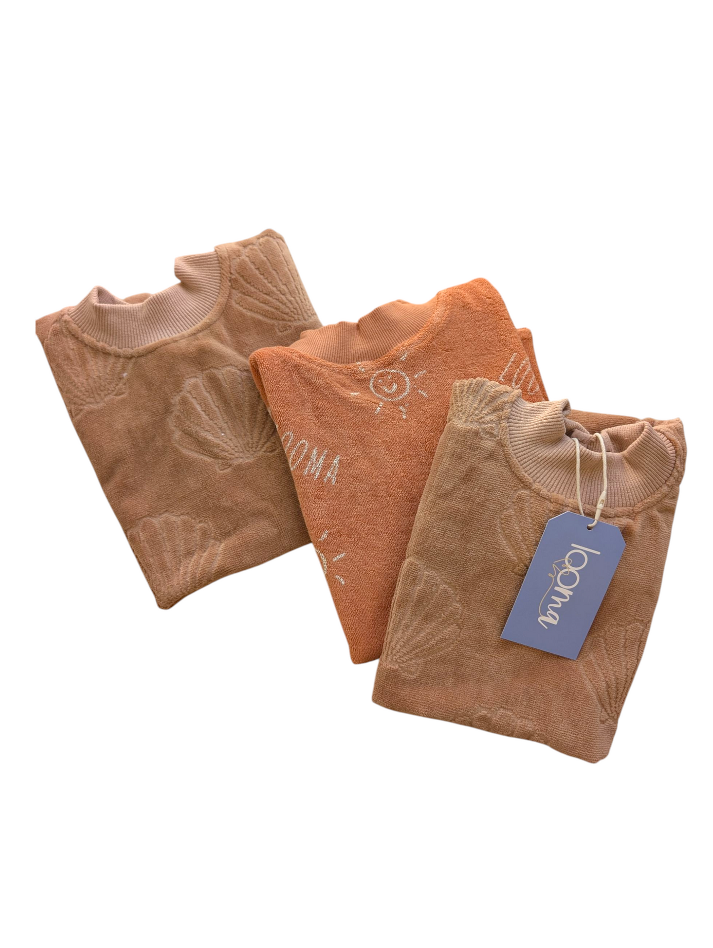 BUNDLE of 3 Neutral Baby Towel Bibs