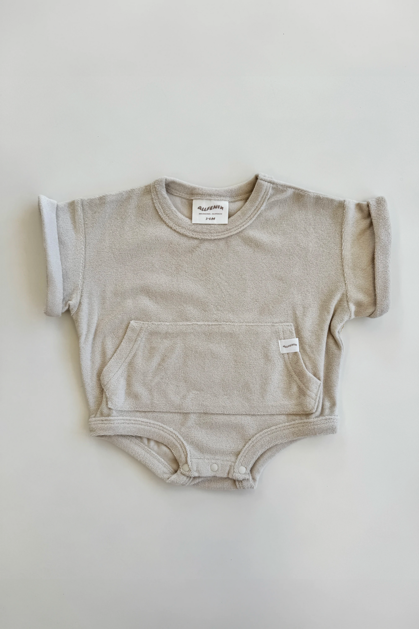 Mini Terry Romper: Clay {All Fenix}