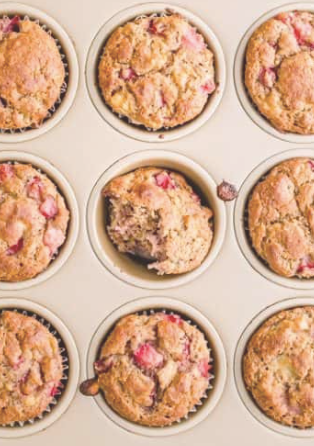 Looma Recipes | Raspberry Chickpea (Besan Flour) Muffins
