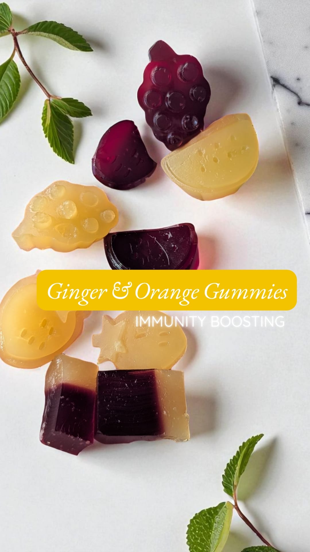 🍋 Ginger, Orange & Lemon Immunity Gummies for Kids (Cold Season Favourite)