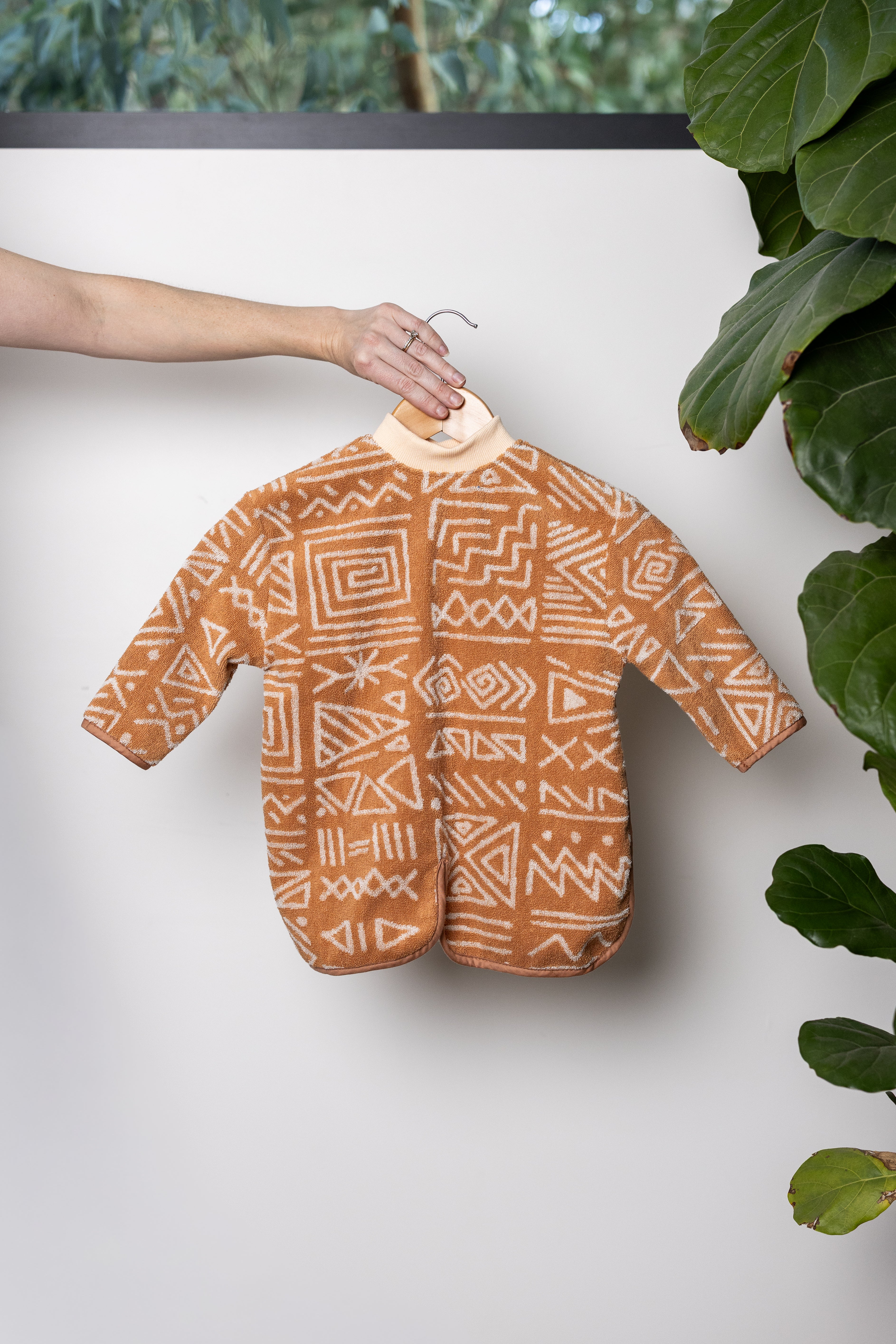 TerryTots Long Sleeve Towel Bib® - Aztec