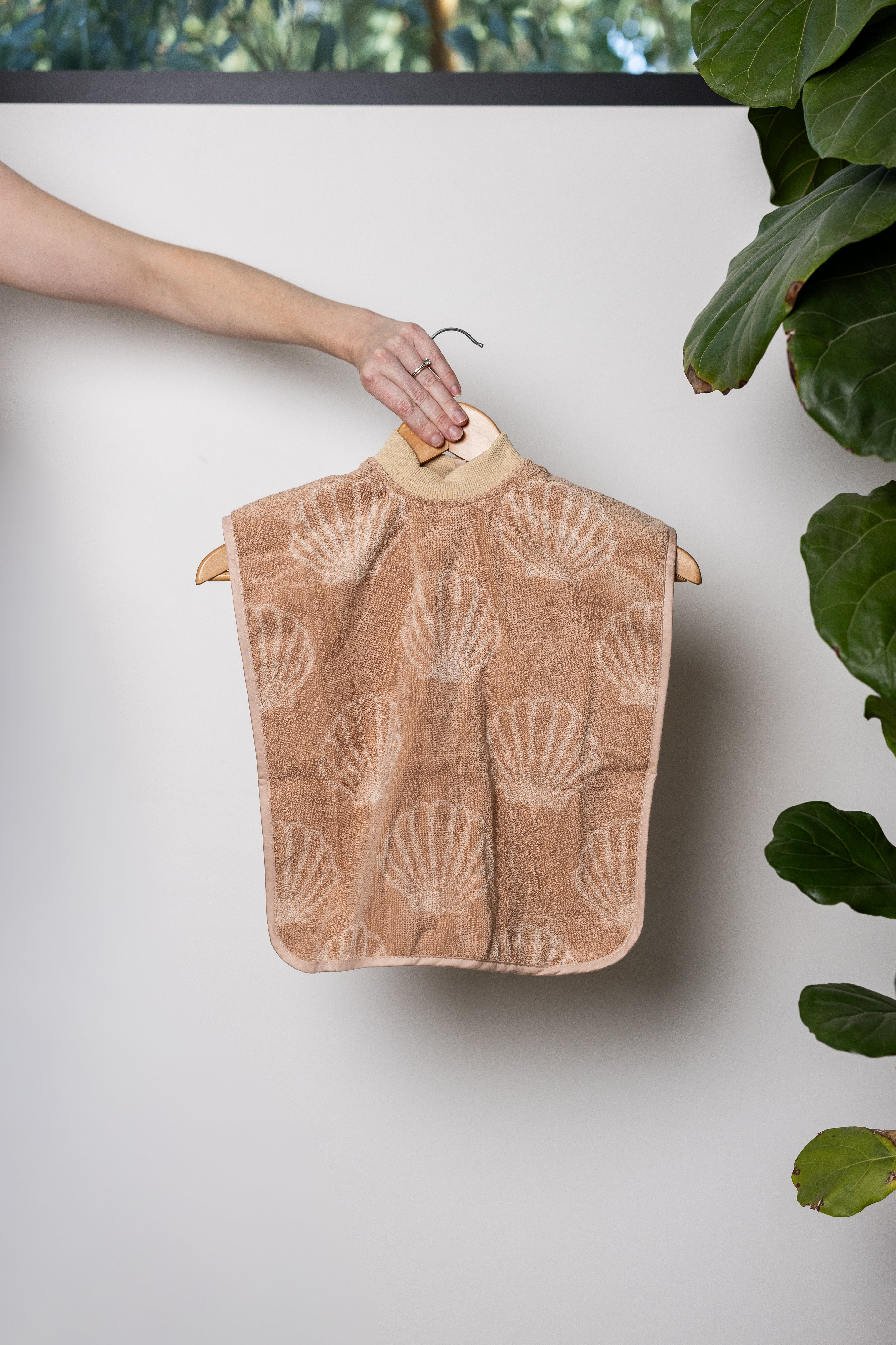 TerryTots™ Mealtime Bib - Seashell