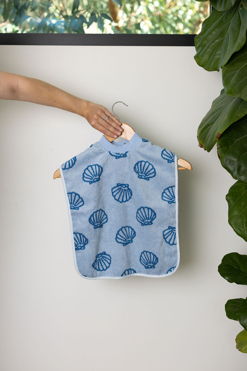 TerryTots™ Mealtime Bib - Blue Shell