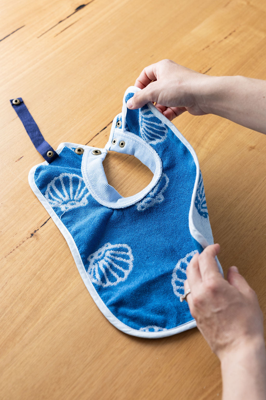 TerryTots™ Travel Bib - Blue Shell