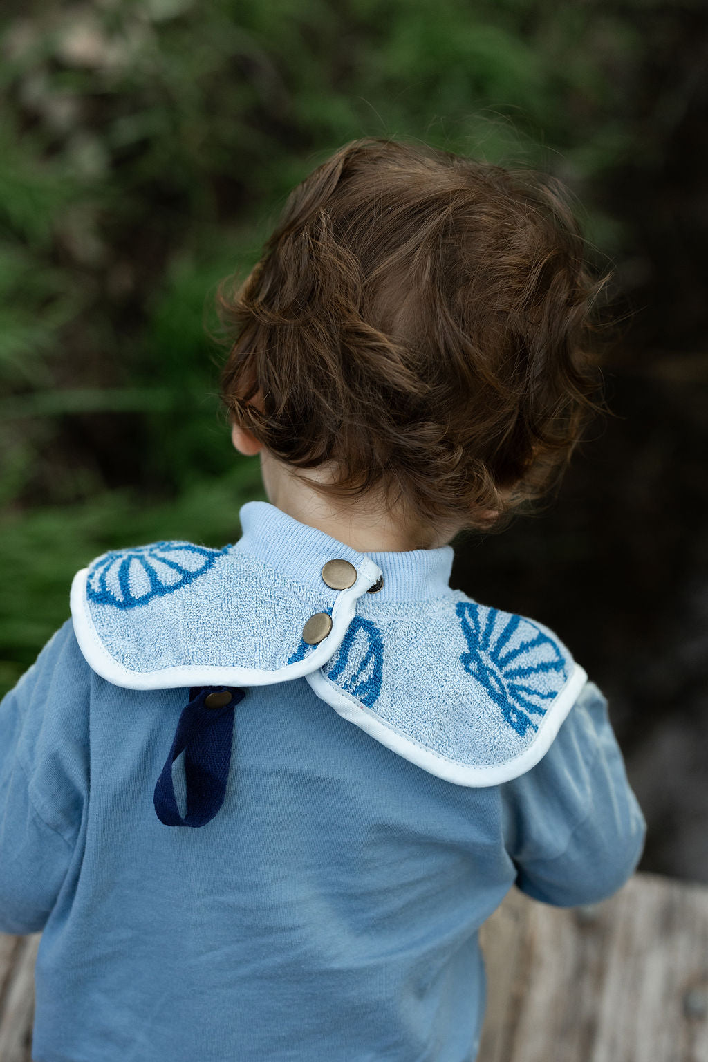 TerryTots™ Travel Bib - Blue Shell
