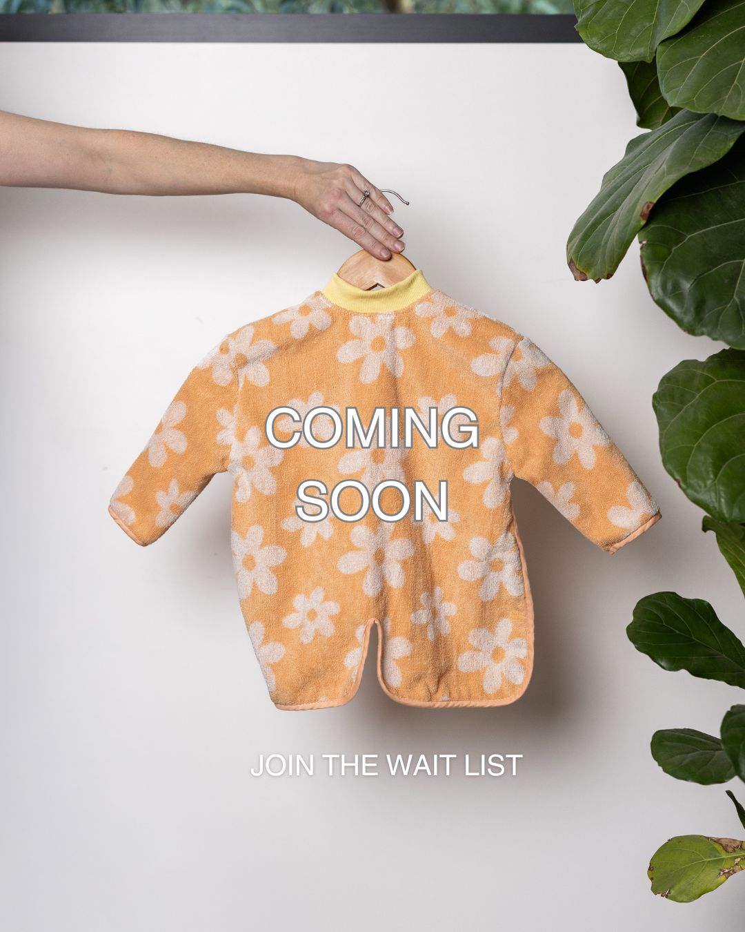 TerryTotsTM Long Sleeve Towel Bib - Daisies