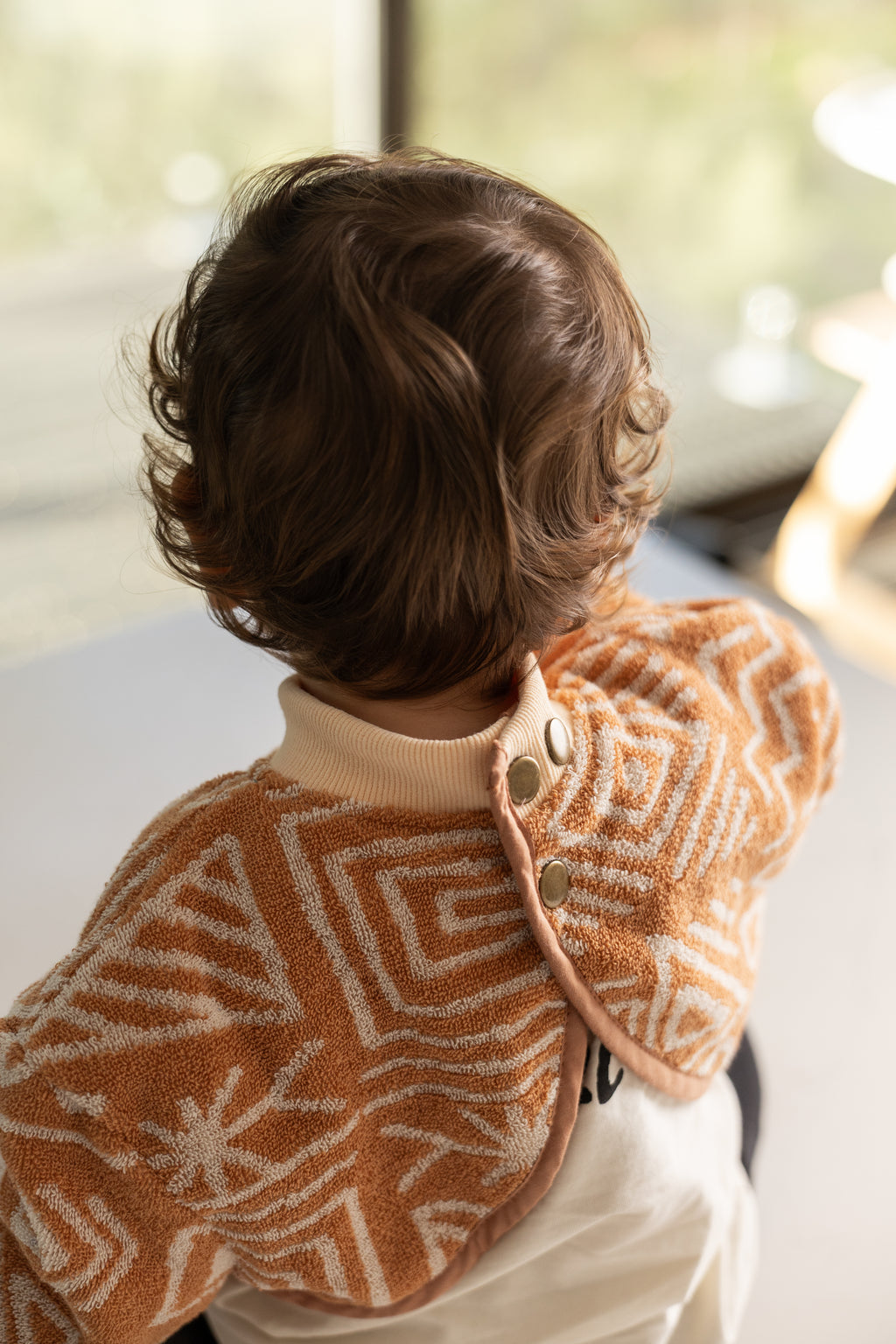 TerryTotsTM Long Sleeve Towel Bib - Aztec