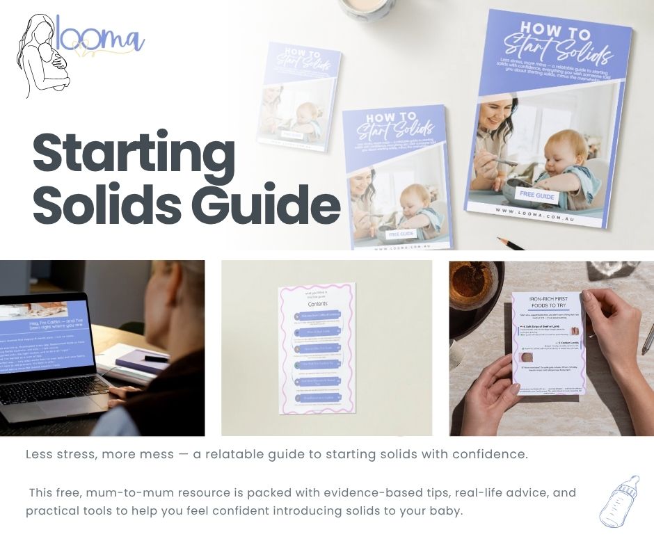 FREE 10 Page First Foods Intro Guide | Starting Solids | Baby Led Weaning Digital Download