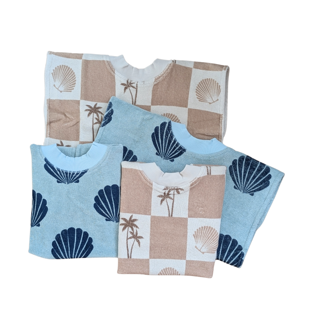 BUNDLE of 4 'Oceans' Towel Bibs