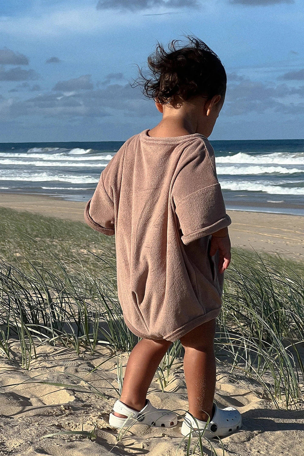 Mini Terry Romper: Latte {All Fenix}