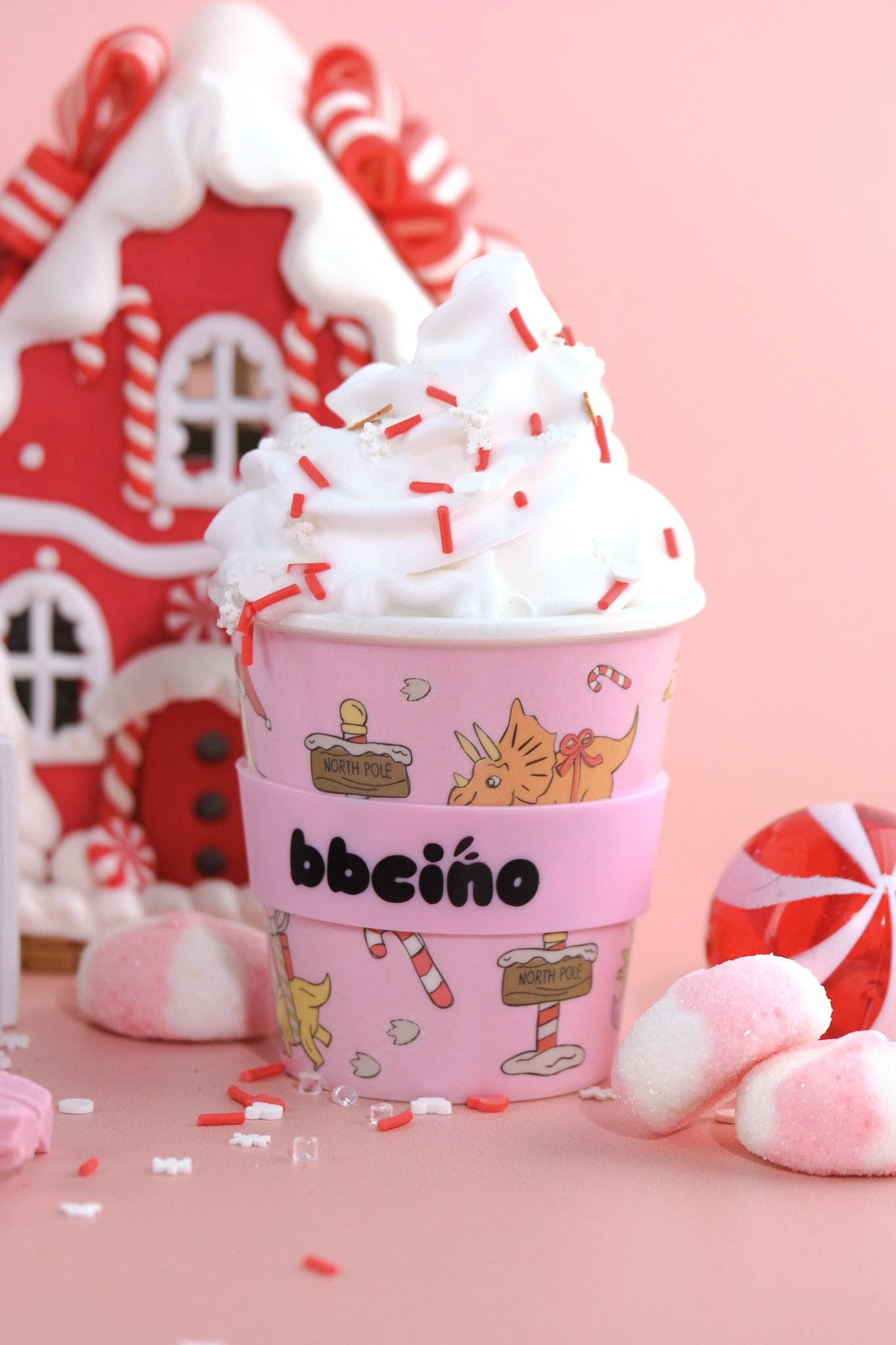 BBCINO Santa’s Little Sipper in Pink - 120ml (CHRISTMAS EDITION)