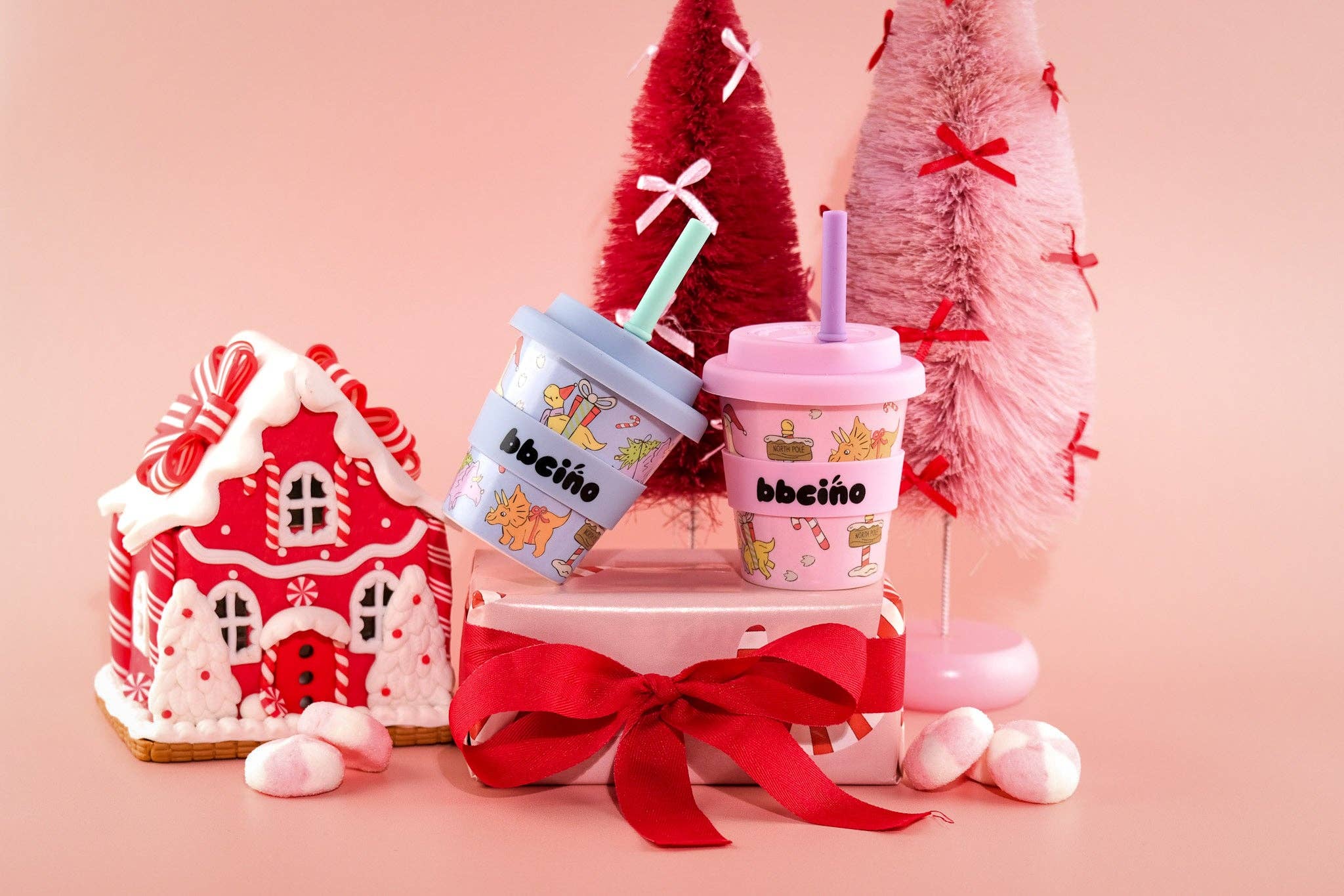 BBCINO Santa’s Little Sipper in Pink - 120ml (CHRISTMAS EDITION)