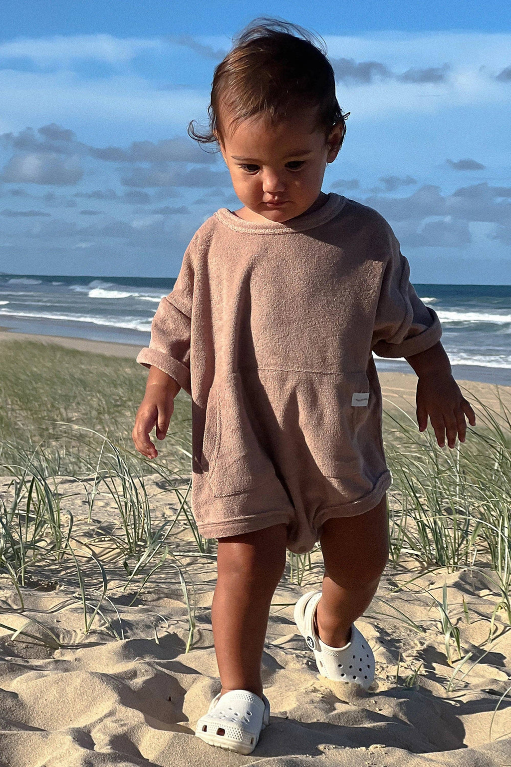 Mini Terry Romper: Latte {All Fenix}