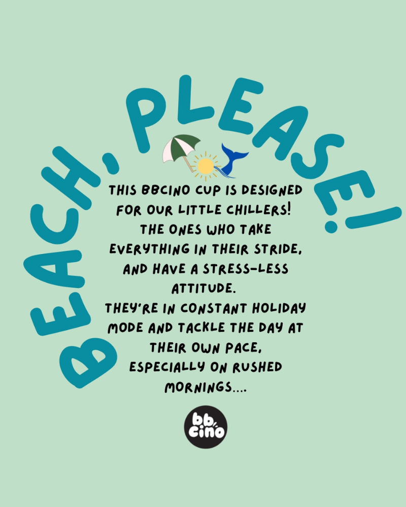 Beach, Please! Babycino Cup - 120ml (STRAW INCLUDED)