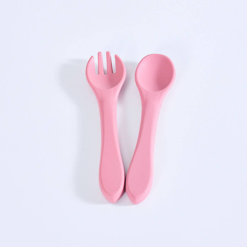 Milk Addict Silicone Spoon And Fork Set