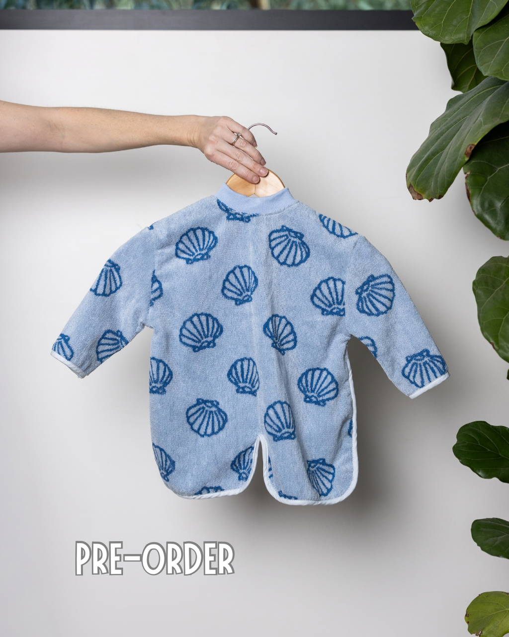 {PRE-ORDER} TerryTots™ Long Sleeve - Blue Shell