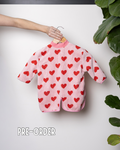 {PRE-ORDER} TerryTots™ Long Sleeve - Pink Hearts