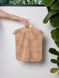 TerryTots™ Mealtime Towel Bib - Beige Shell in Velour