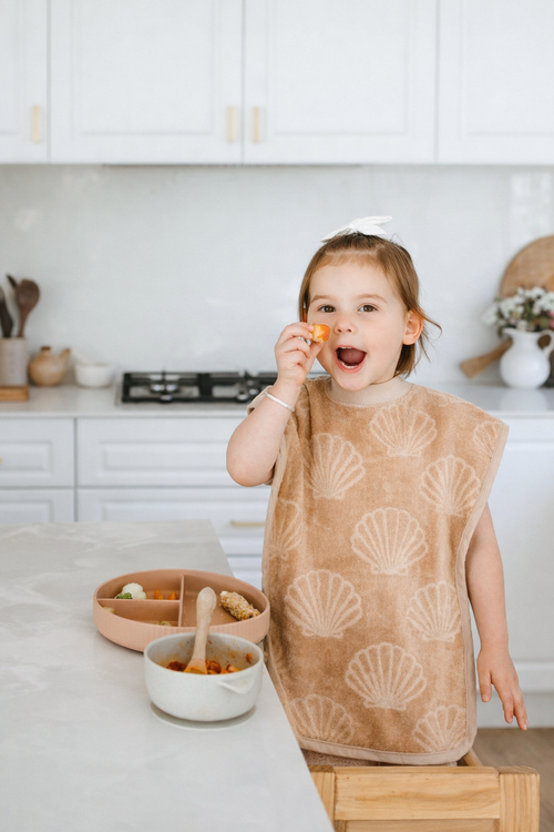 TerryTots™ Mealtime Bib - Seashell