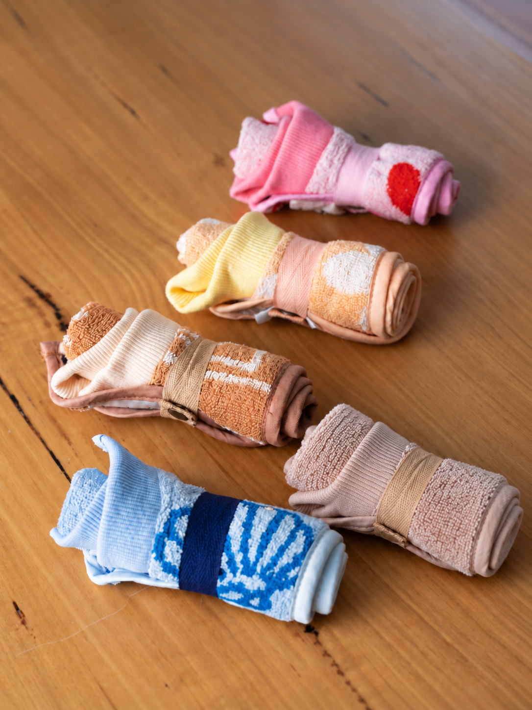 TerryTots™ Travel Towel Bib - Beige Shell in Velour