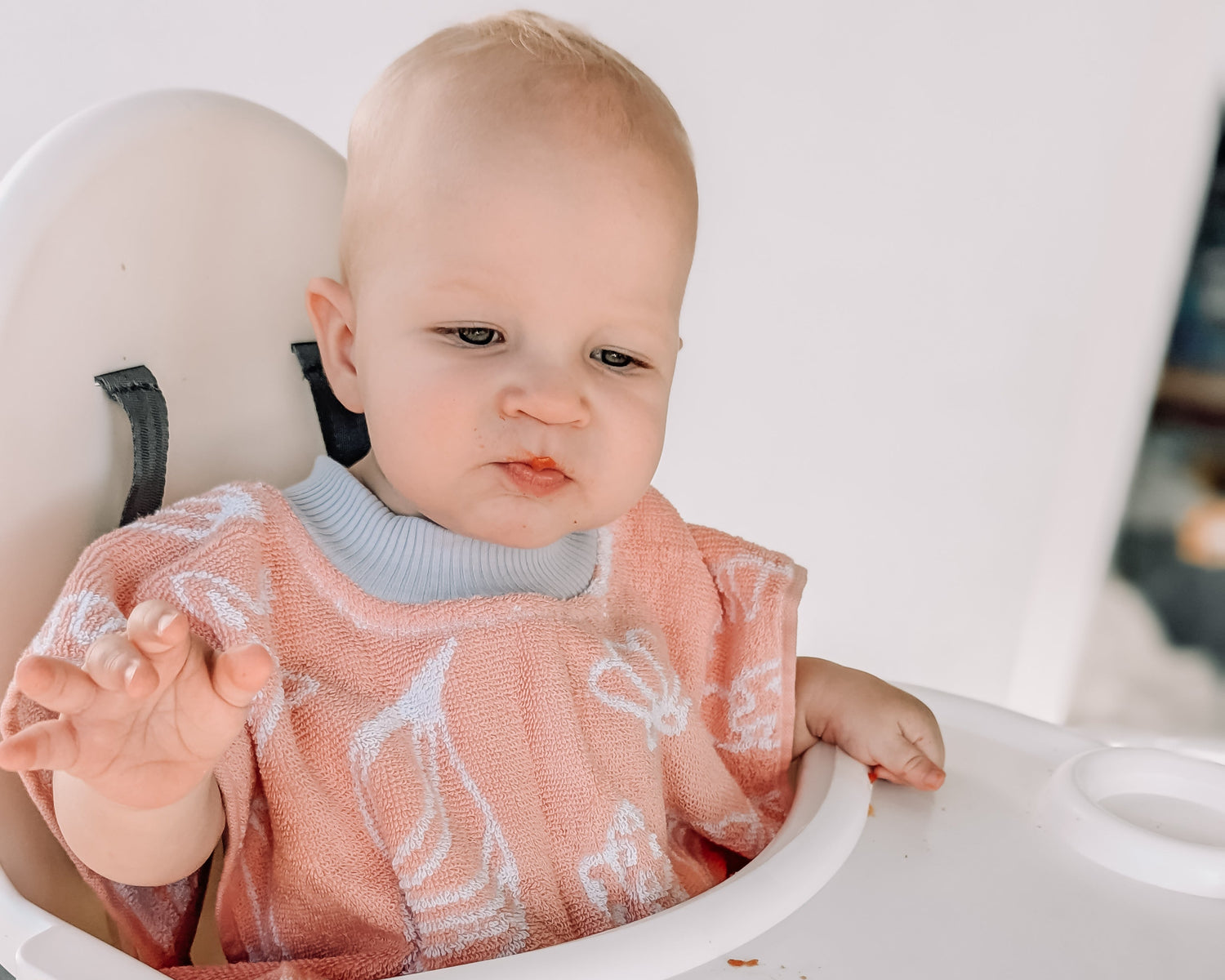 pink shells towel bib looma hooded best bibs poncho sustainable baby gifts
