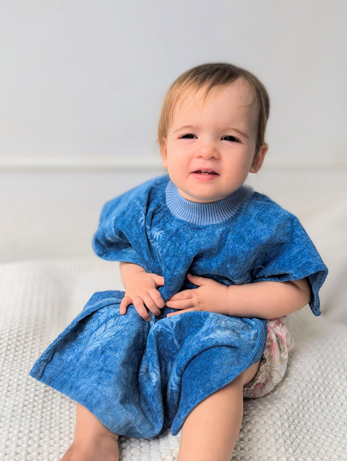 RIVAROSSA X Naturally Dyed Indigo Full Length Towel Bib
