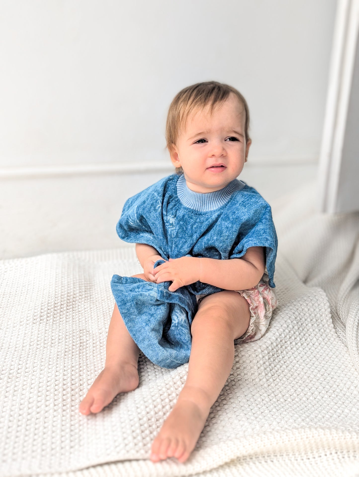 RIVAROSSA X Naturally Dyed Indigo Full Length Towel Bib