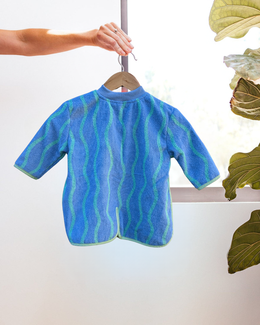 {PRE ORDER} TerryTots Long Sleeve Towel Bib® - Ripple