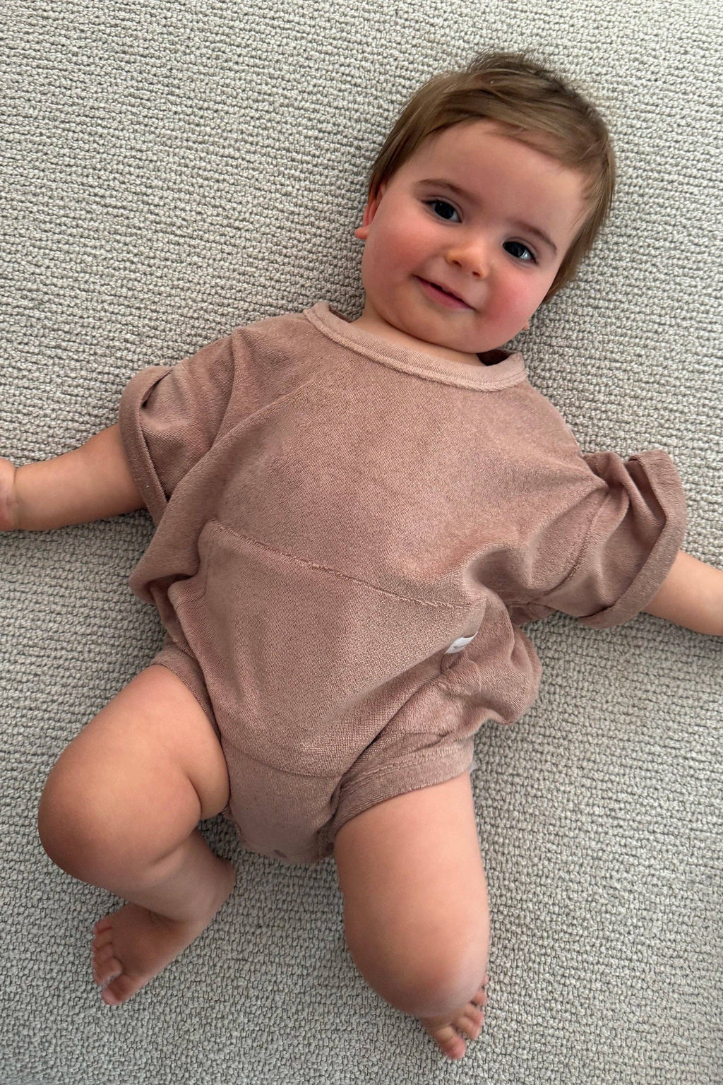 Mini Terry Romper: Latte {All Fenix}