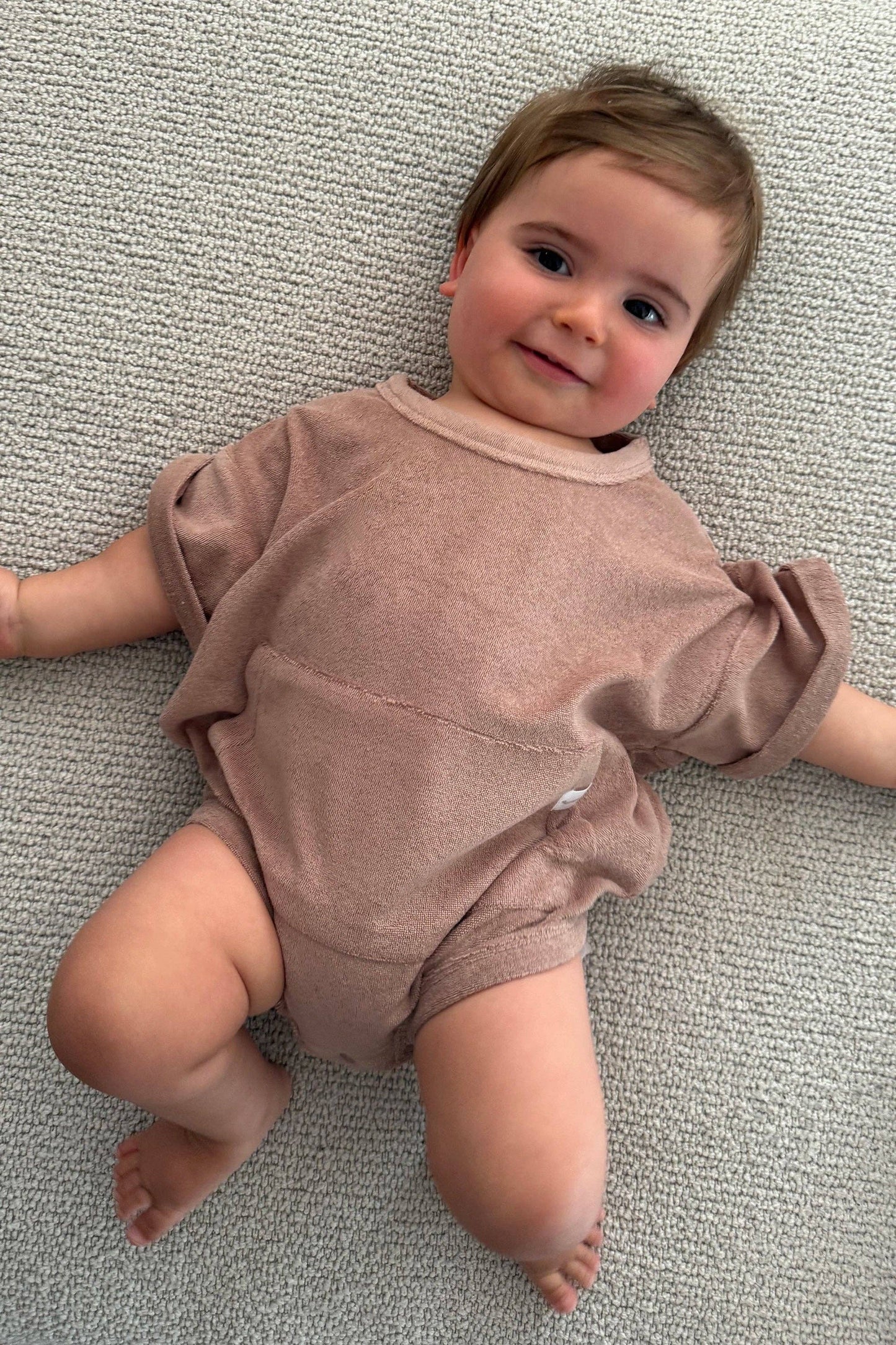 Mini Terry Romper: Latte {All Fenix}