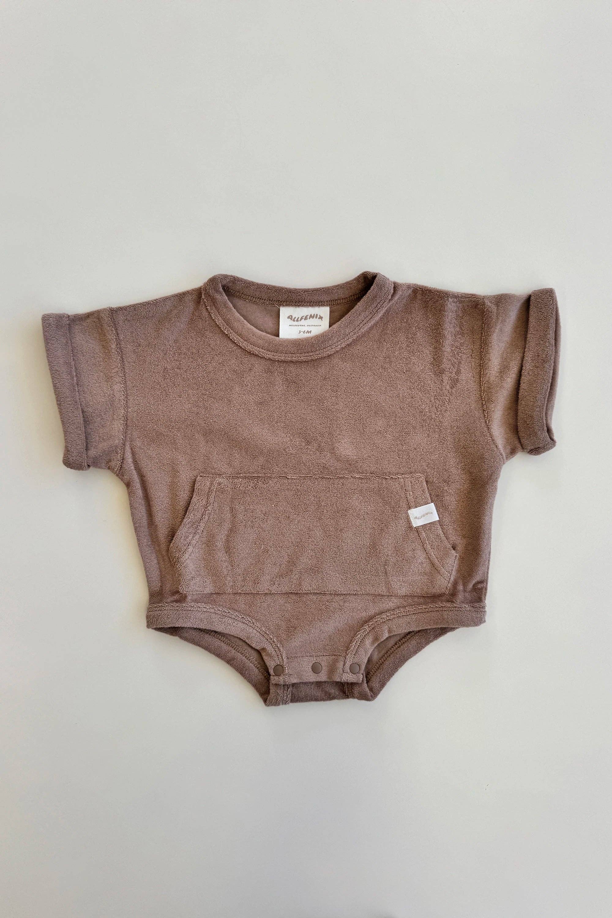 Mini Terry Romper: Latte {All Fenix}
