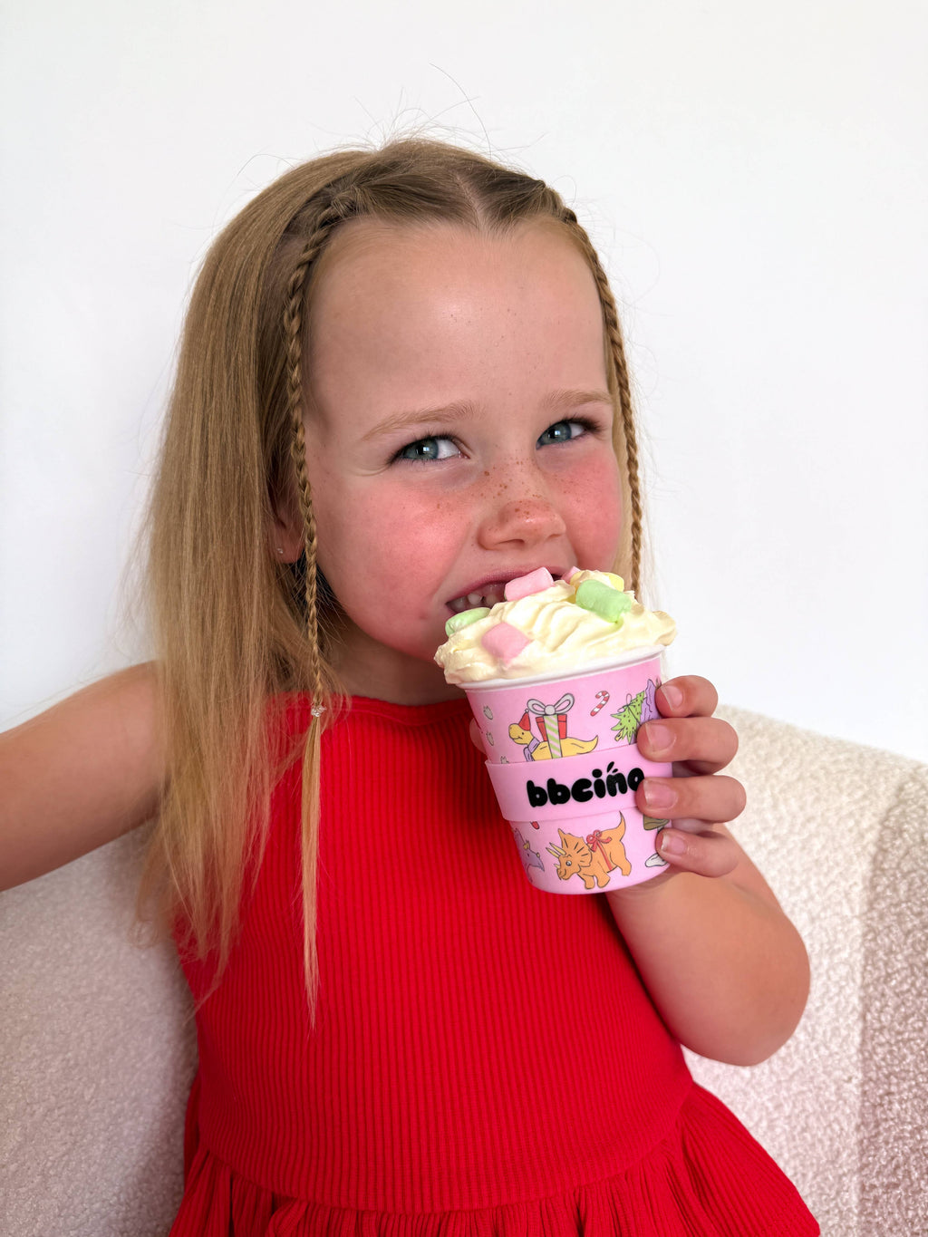 BBCINO Santa’s Little Sipper in Pink - 120ml (CHRISTMAS EDITION)