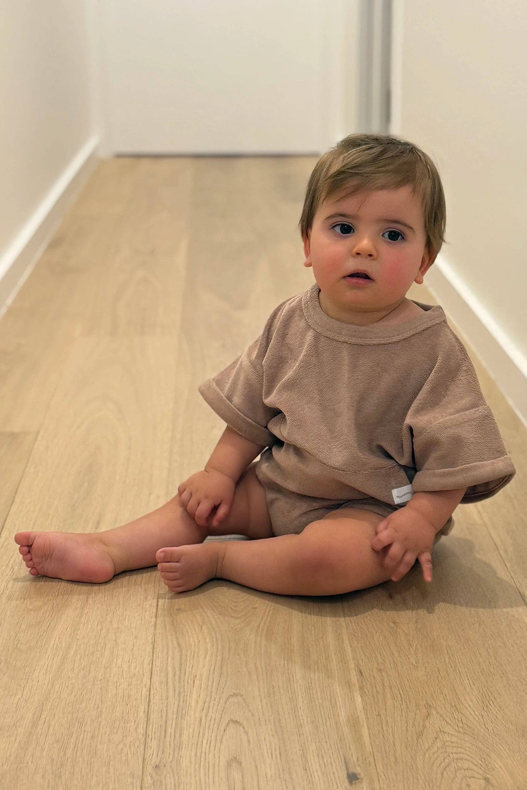 Mini Terry Romper: Latte {All Fenix}