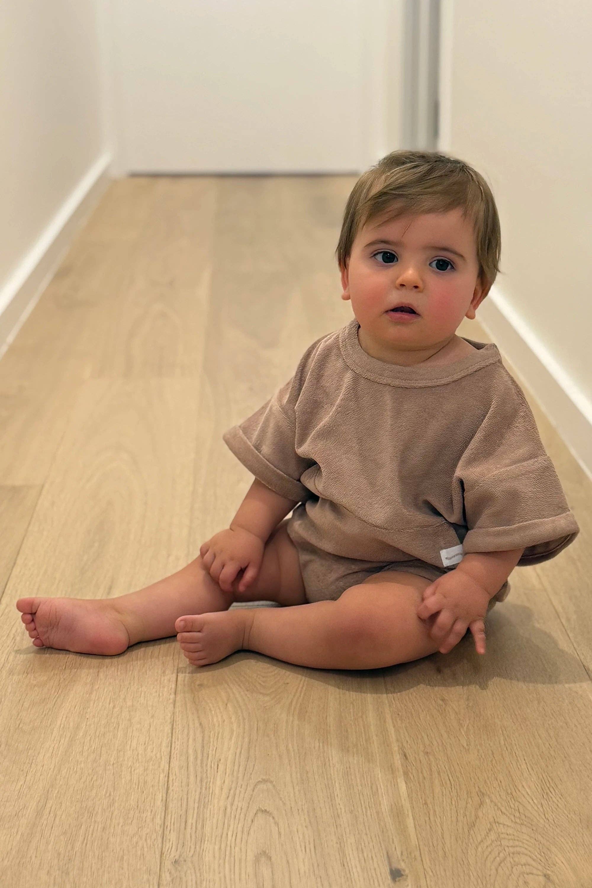 Mini Terry Romper: Latte {All Fenix}