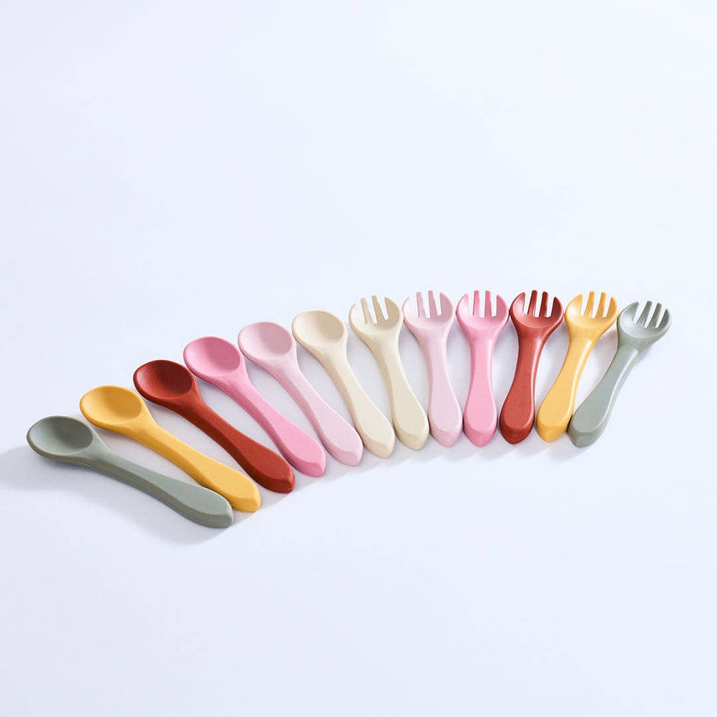 Milk Addict Silicone Spoon And Fork Set