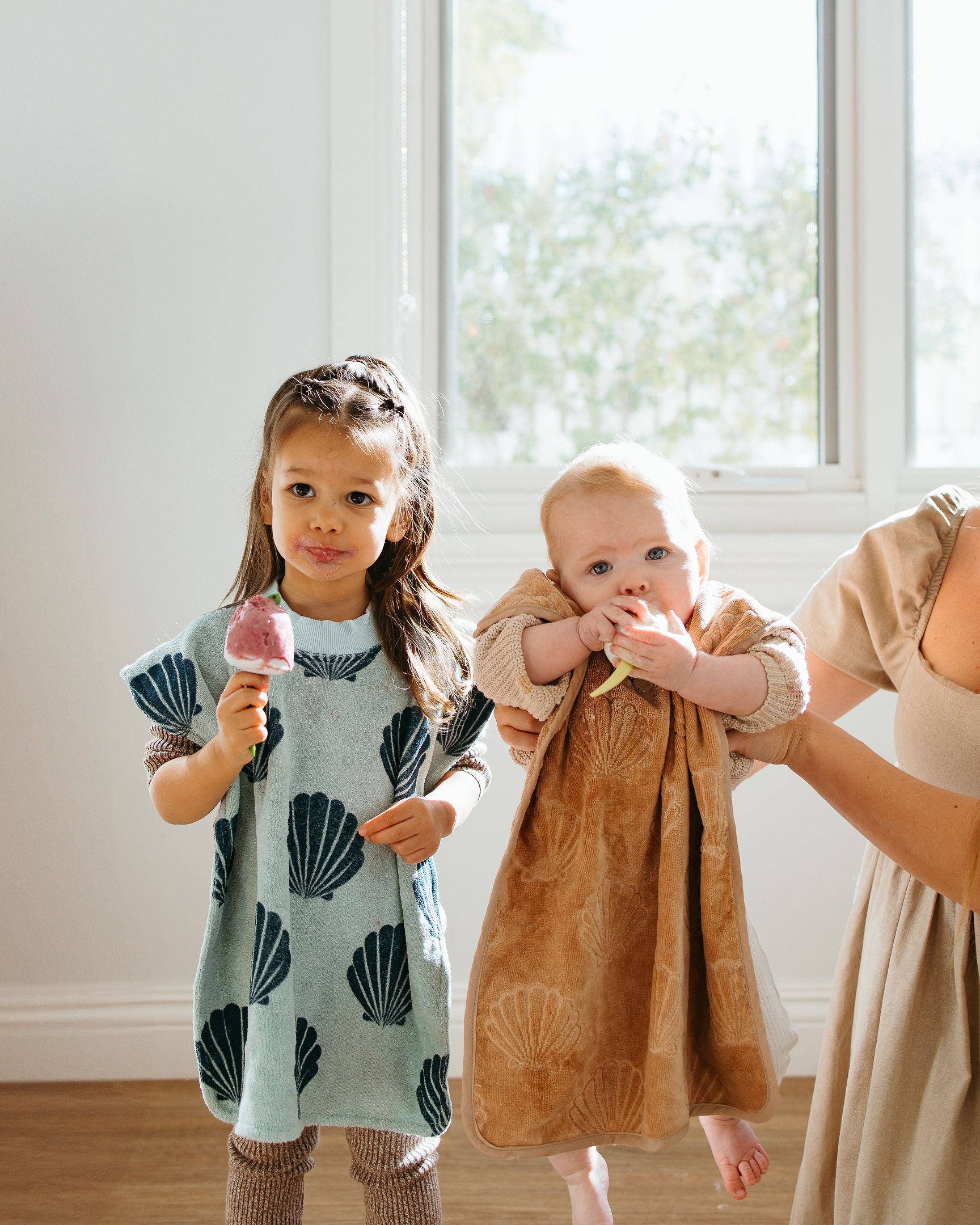 BUNDLE of 4 'Oceans' Towel Bibs