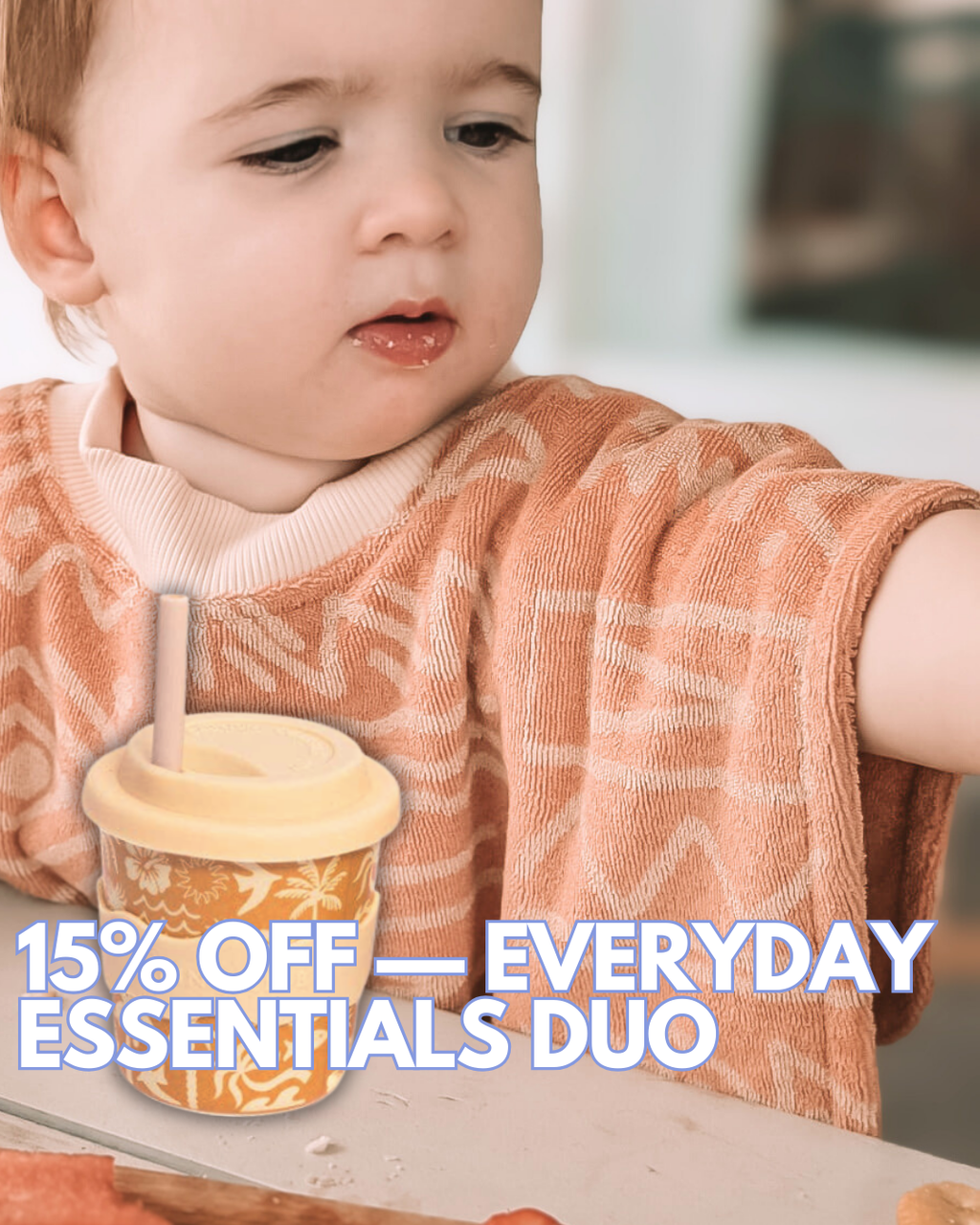 Towel Bib & BBCino Cup Duo - Aztec