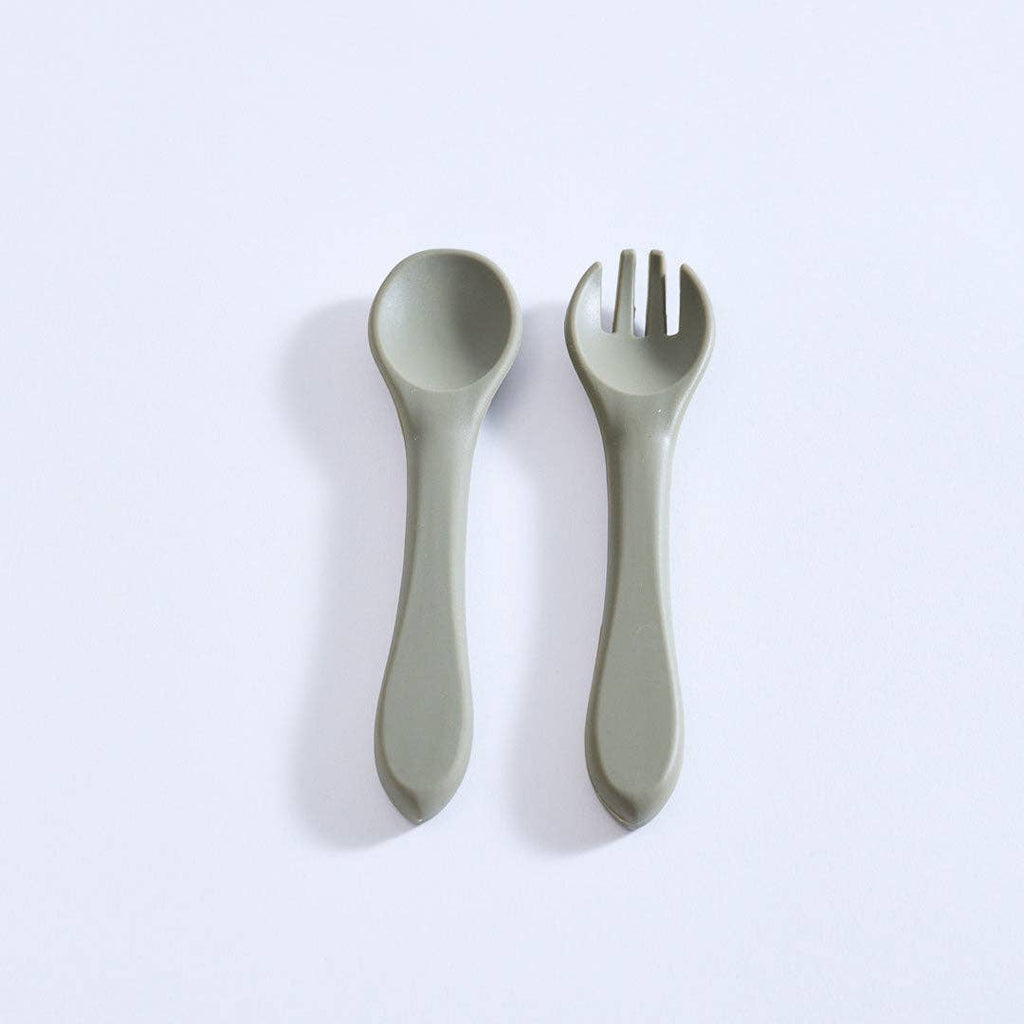 Milk Addict Silicone Spoon And Fork Set