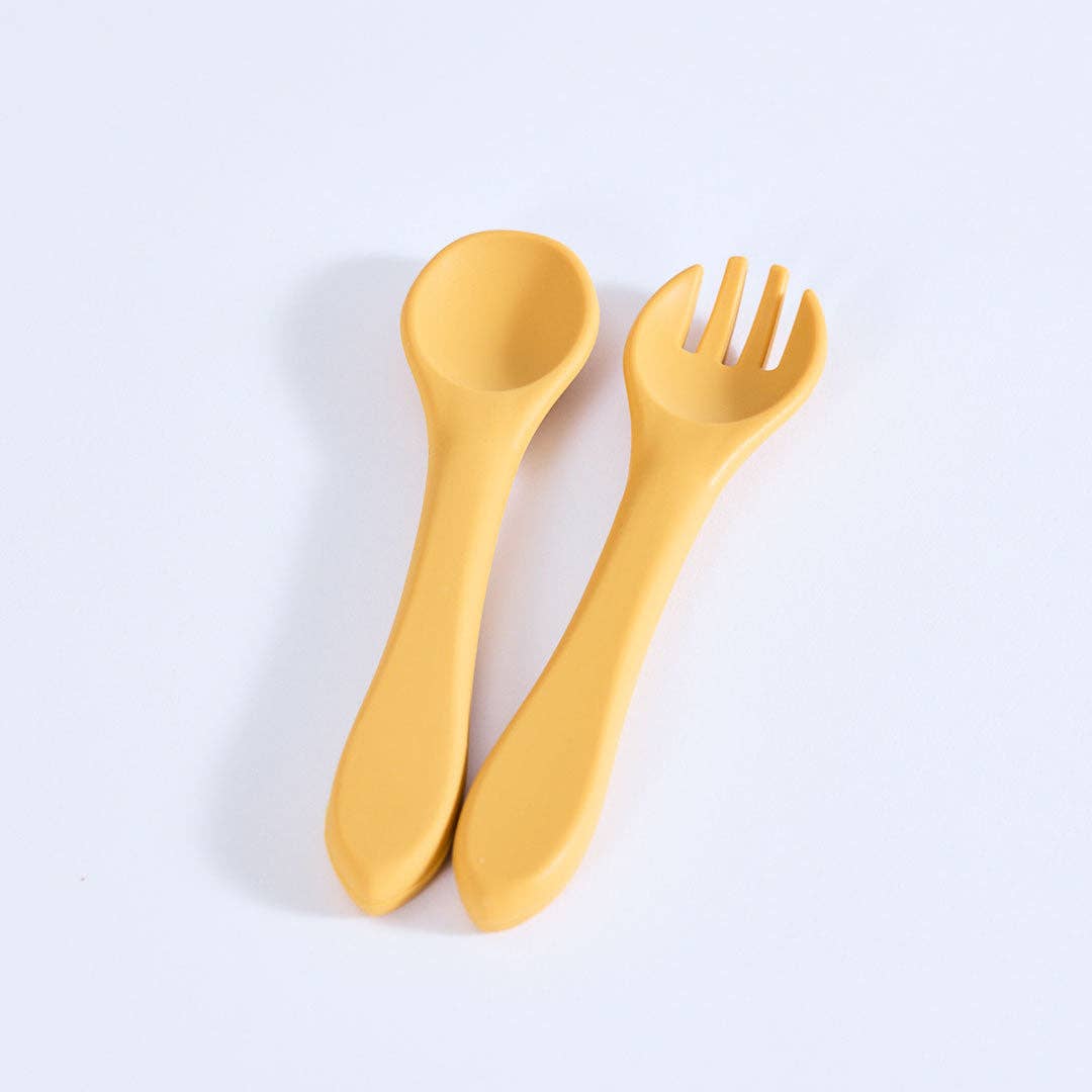Milk Addict Silicone Spoon And Fork Set