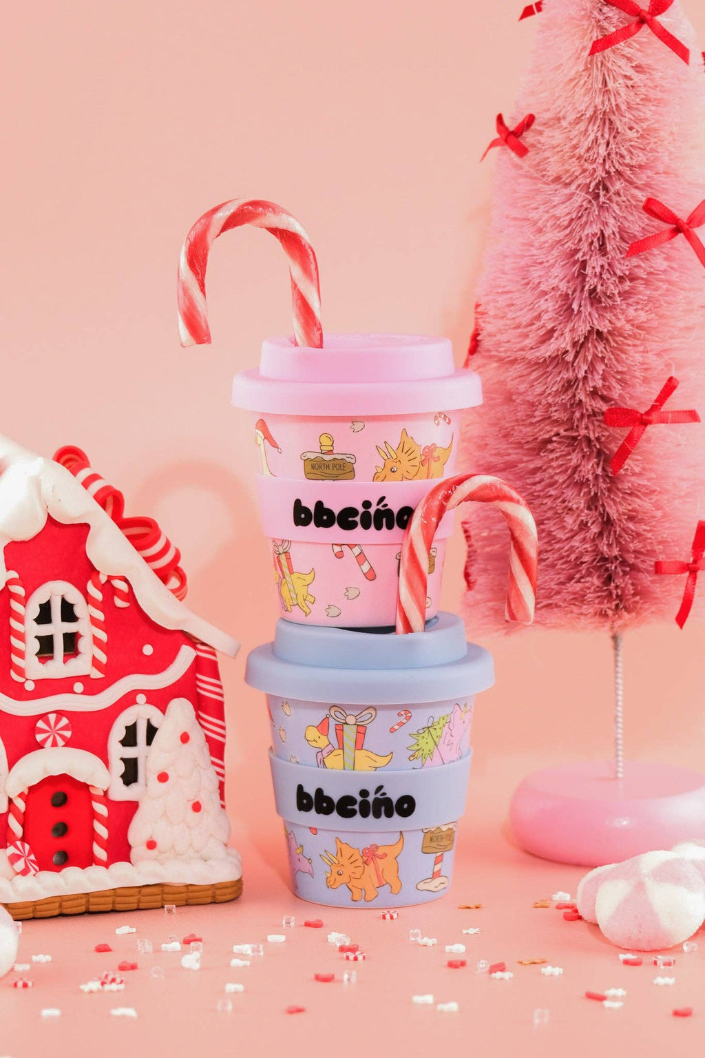 BBCINO Santa’s Little Sipper in Pink - 120ml (CHRISTMAS EDITION)