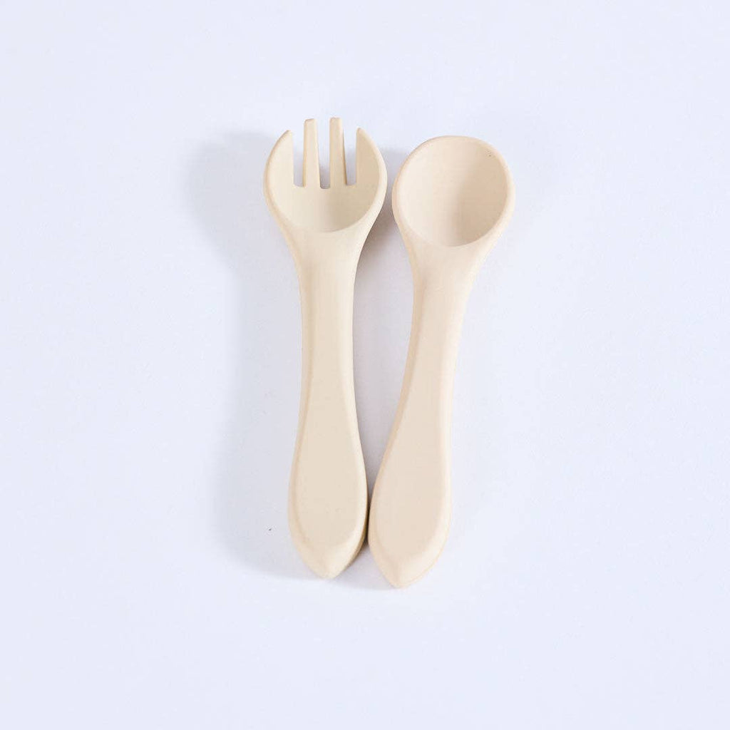 Milk Addict Silicone Spoon And Fork Set