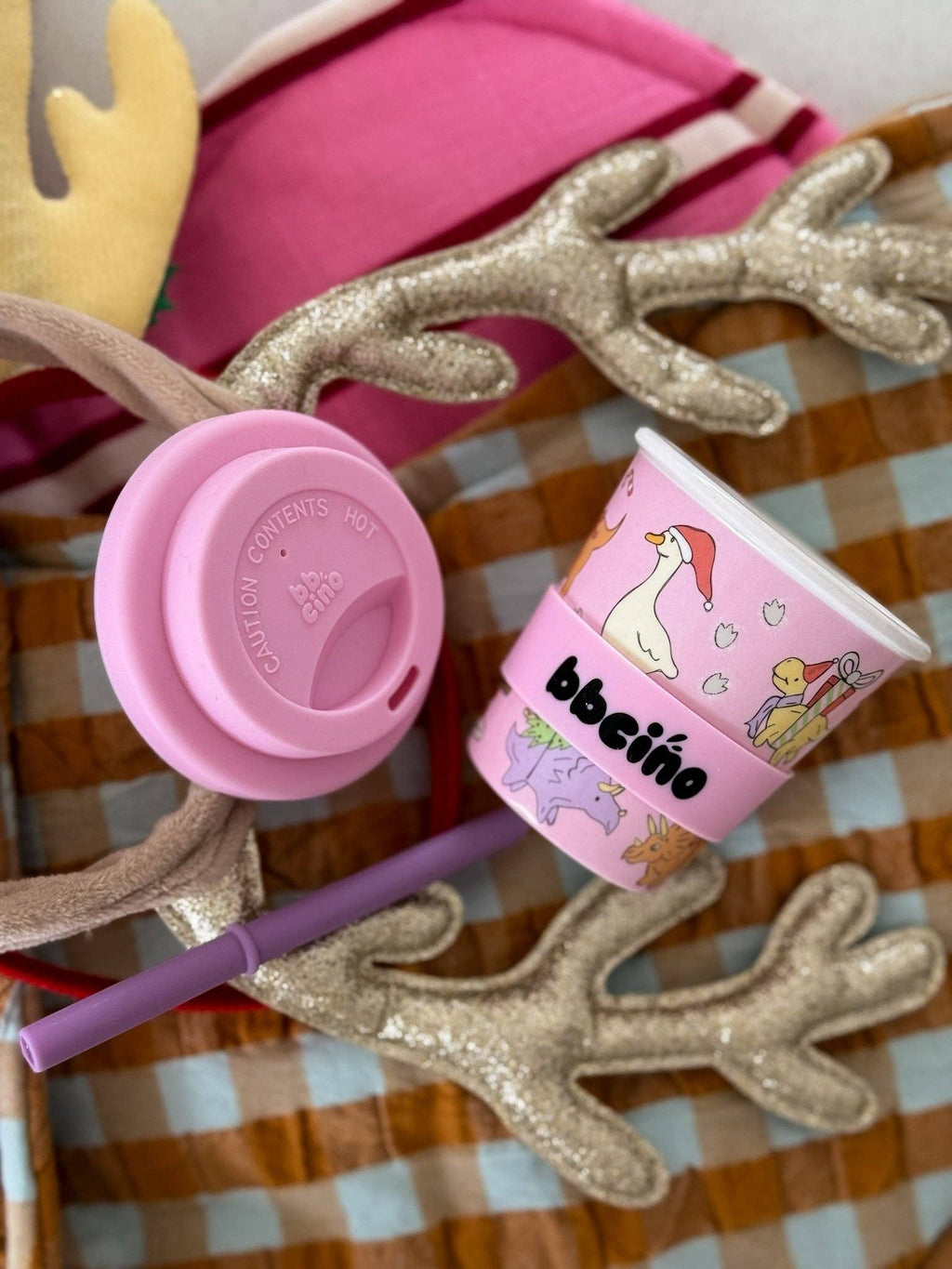 BBCINO Santa’s Little Sipper in Pink - 120ml (CHRISTMAS EDITION)