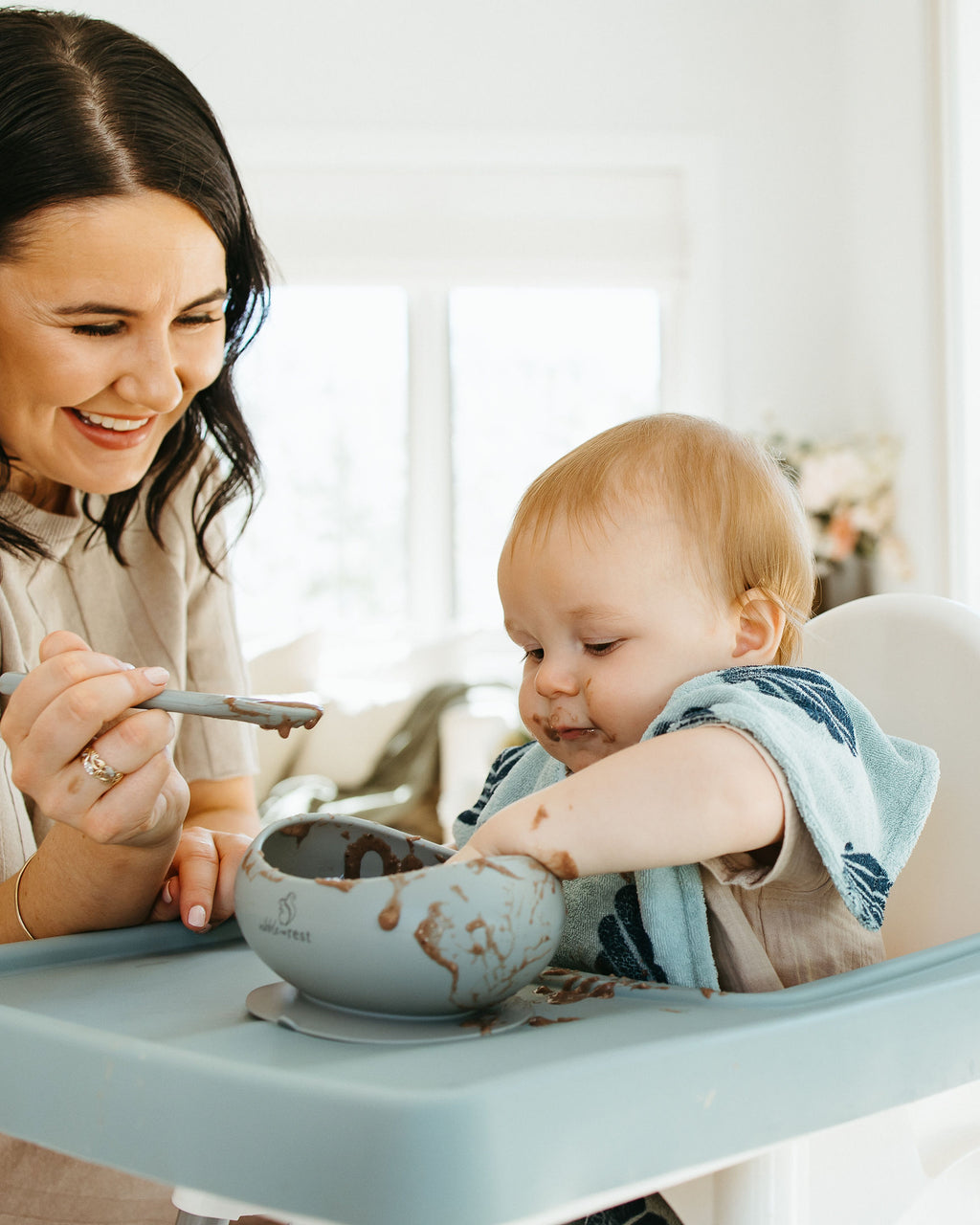 ORIGINALS RANGE Blue Shells Towel Bib