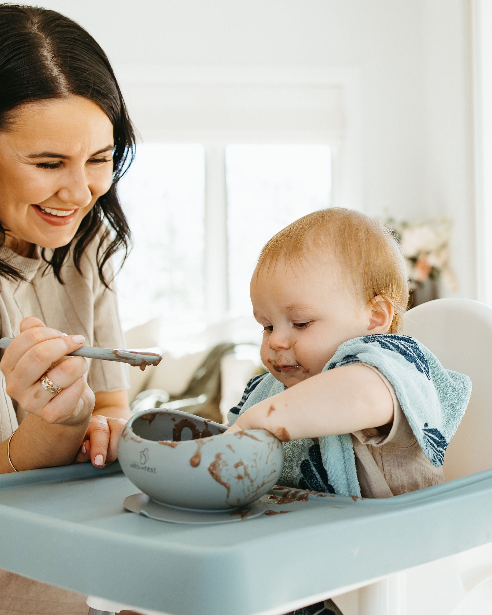 ORIGINALS RANGE Blue Shells Towel Bib