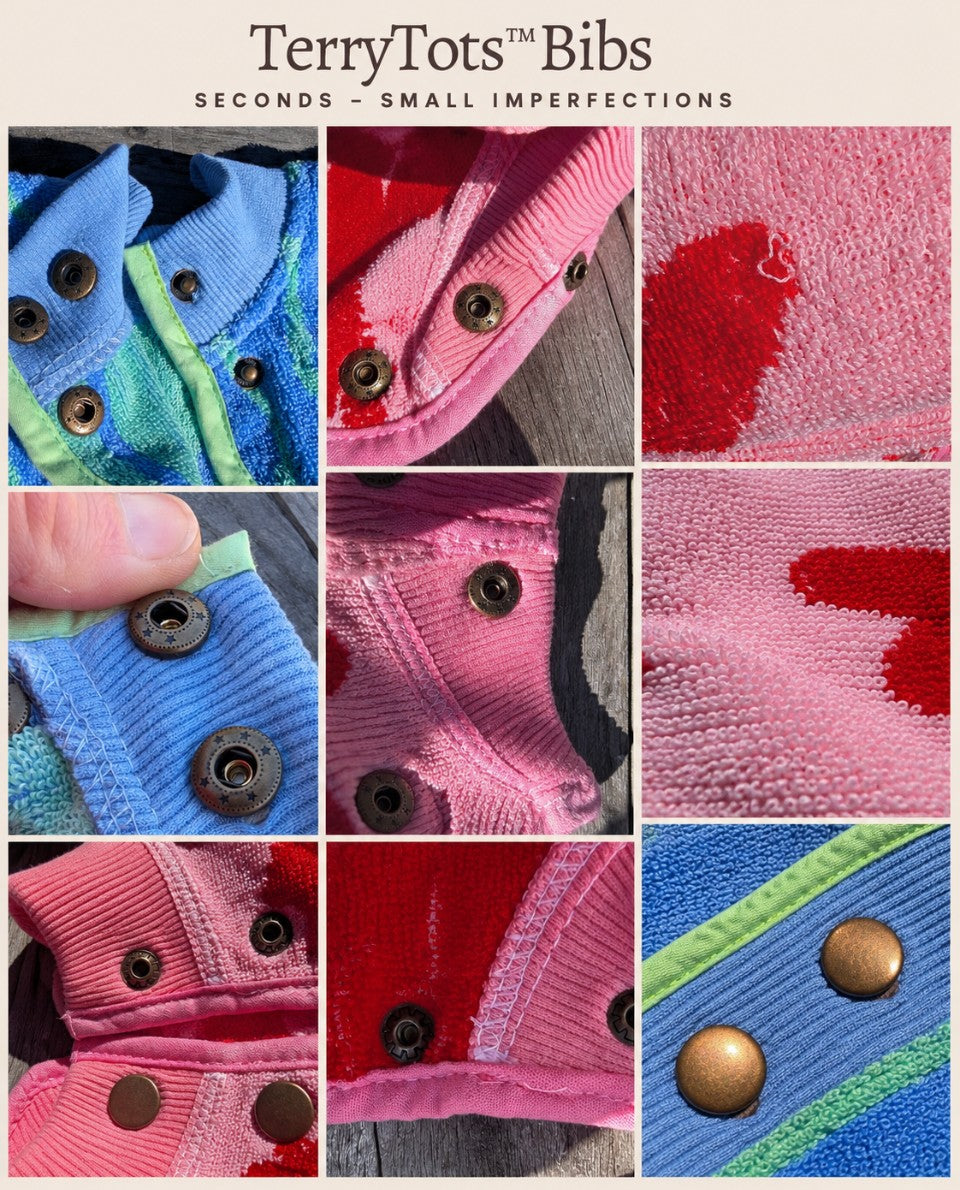SECONDS — Imperfect Originals Towel Bibs