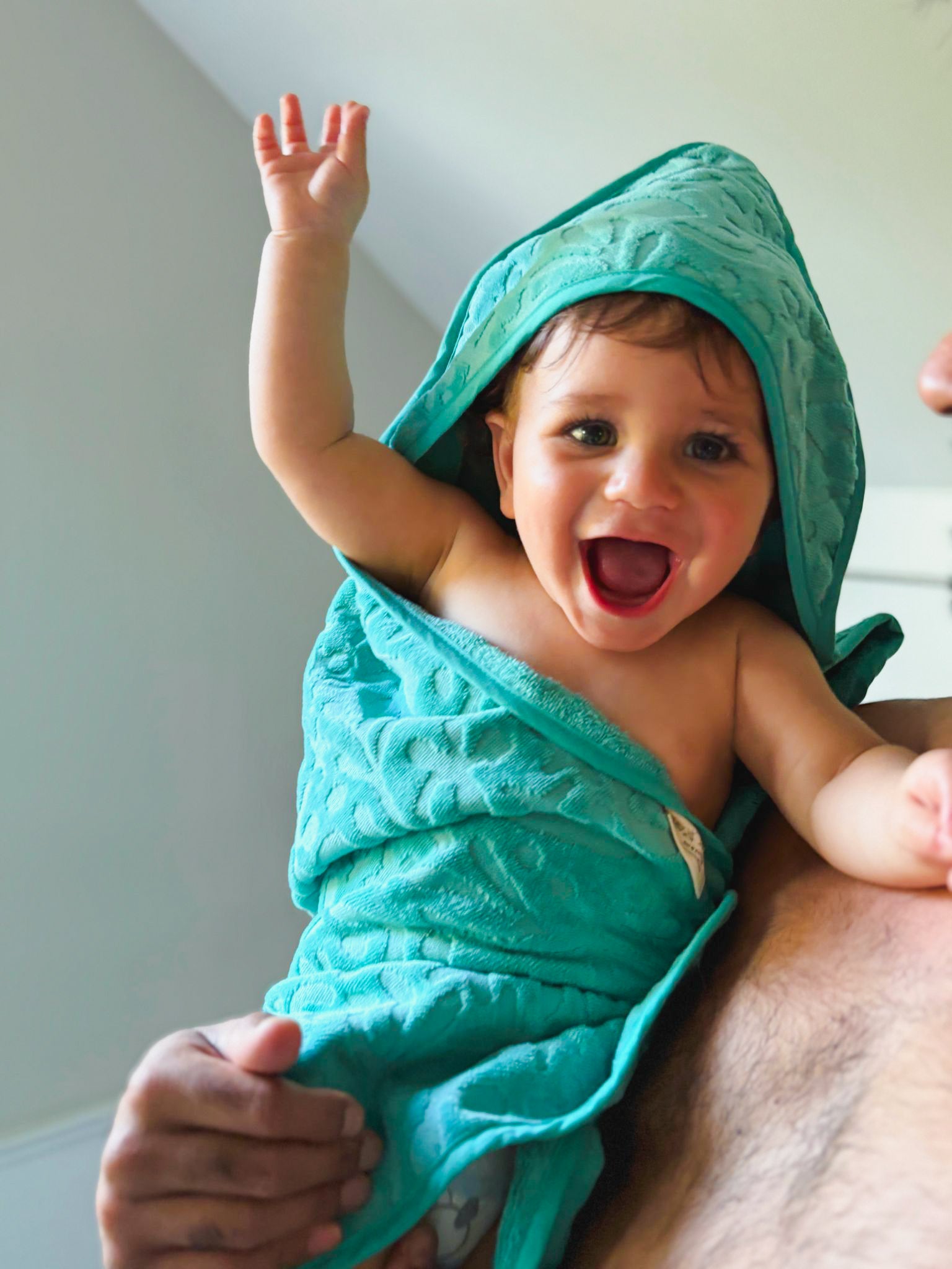 Seafoam Hooded Bath Towel