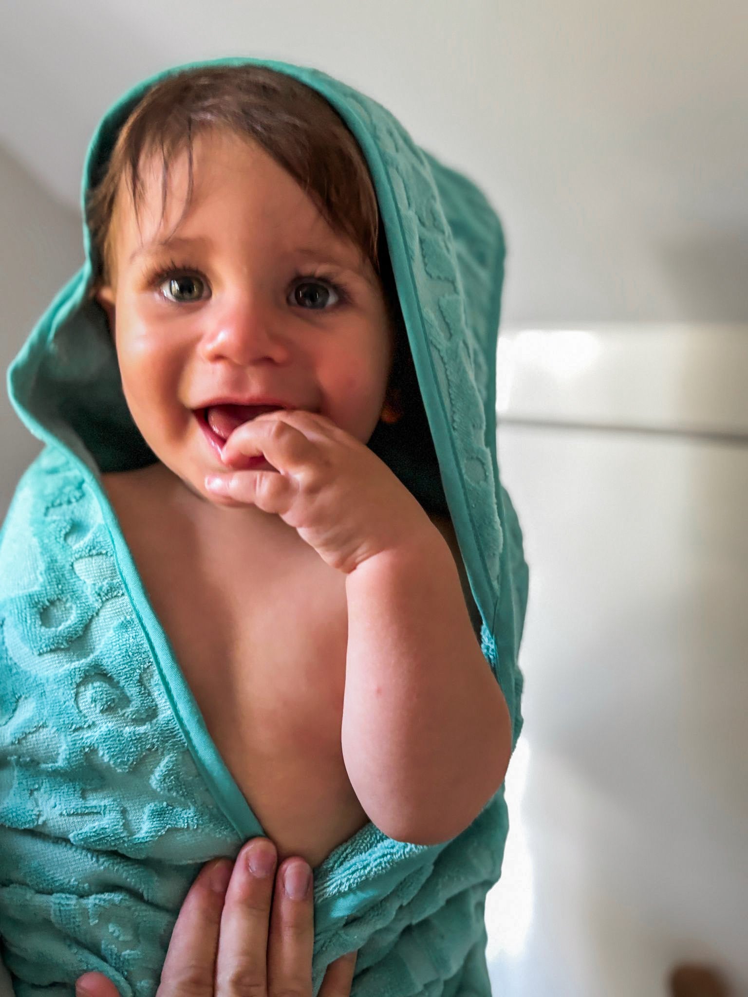 Seafoam Hooded Bath Towel