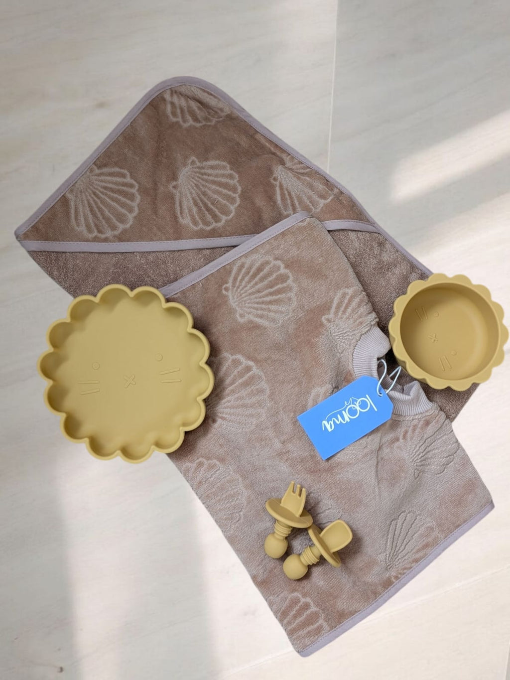 Starting Solids Set includes Terrytots Towel Bib